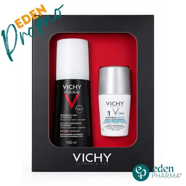 VICHY COFFRET HOMME 72H BLANC