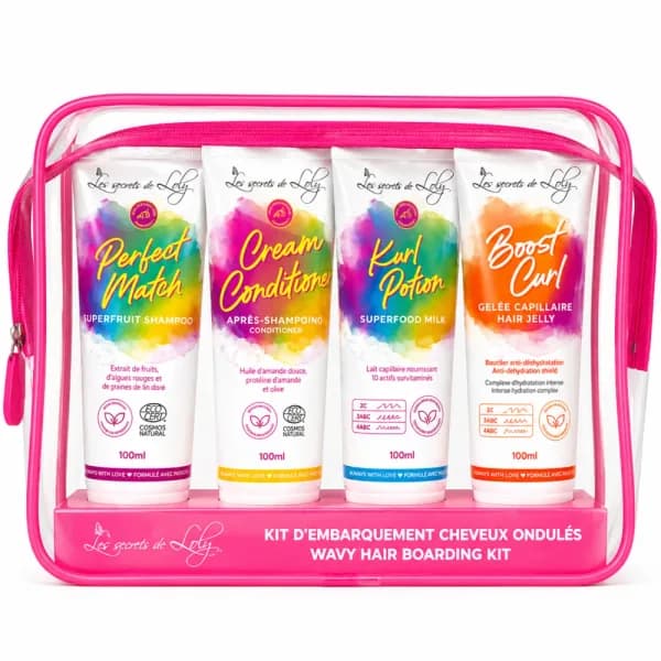 LES SECRETS DE LOLY TROUSSE DE VOYAGE CHEVEUX ONDULES