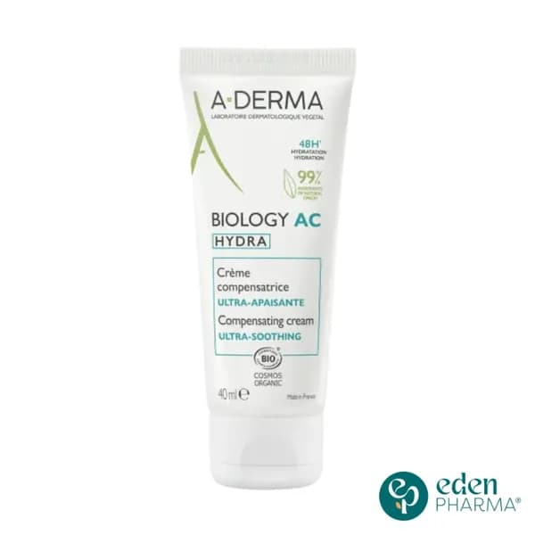 A-DERMA BIOLOGY AC HYDRA CRÈME COMPENSATRICE ULTRA-APAISANTE 40ML