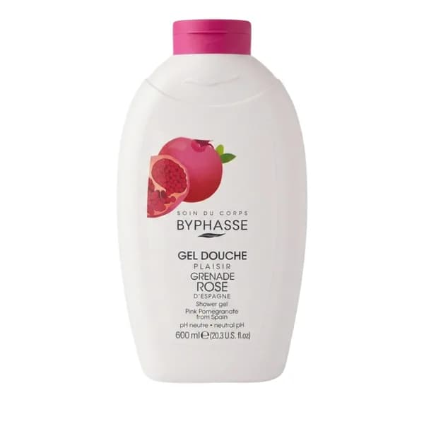Byphasse Gel de Douche Grenade Rose 600 ml