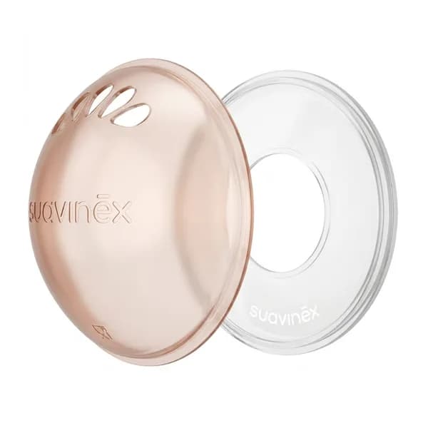 SUAVINEX 2 COUPELLES RECUEILLE LAIT + 2 COUPELLES PROTECTRICES