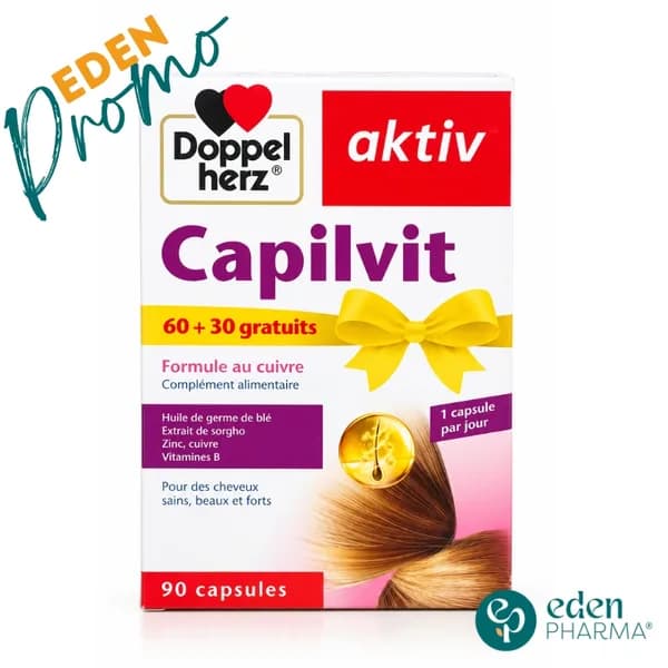 AKTIV PACK CAPILVIT 2+1 GRATUIT 90 COMPRIMES