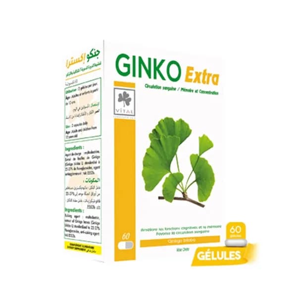 VITAL GINKO EXTRA 60 GÉLULES