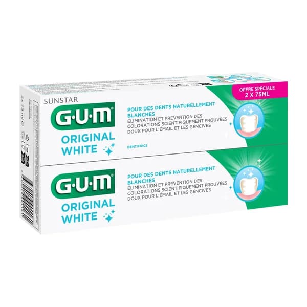 GUM DENTIFRICE ORIGINAL WHITE DUO