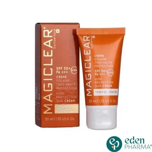 MAGICLEAR Crème Solaire TEINTEE SPF 50+, 50ml