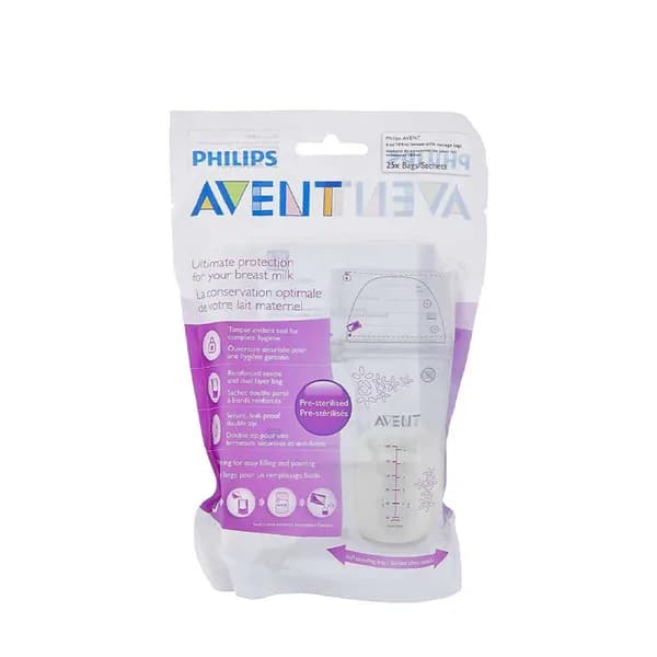 Avent Sacs de Conservation du Lait 180 ml 25pcs