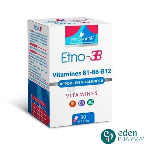 ETNOSANTE ETNO-3B APPORT EN VITAMINES B - 30 GELULES