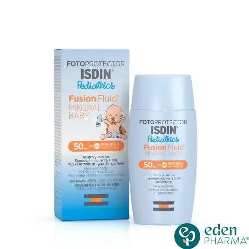 ISDIN PHOTOPROTECTION ECRAN SOLAIRE FUSION FLUID MINERAL BABY SPF50+ 50ML