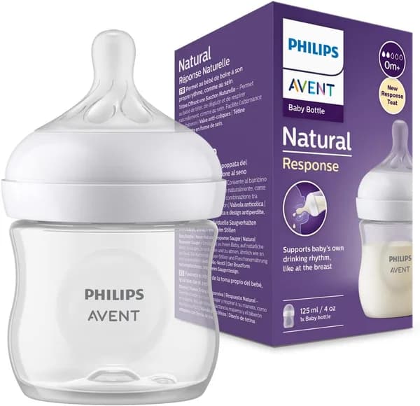 AVENT BIBERON NATURAL RESPONSE EN PLASTIQUE 0M+ 125ML SCF900/01