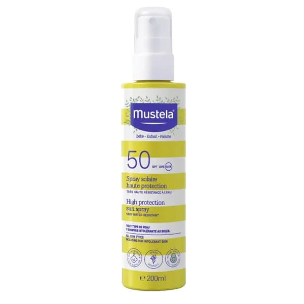 MUSTELA SPRAY SOLAIRE HAUTE PROTECTION SPF50 200ML