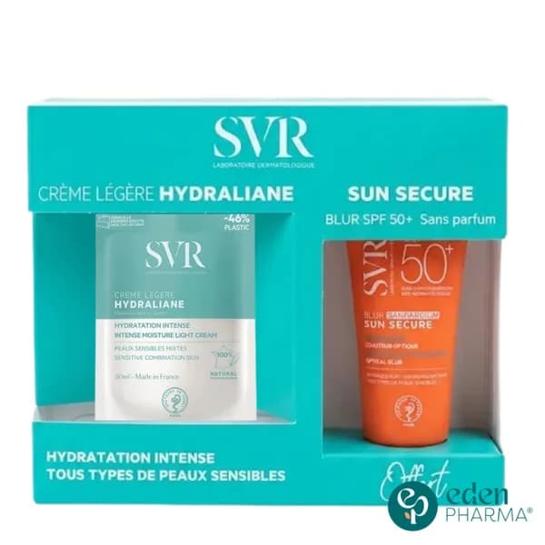 SVR COFFRET HYDRALIANE CREME LEGERE 50ML + SUN SECURE BLUR SANS PARFUM 15ML OFFERT