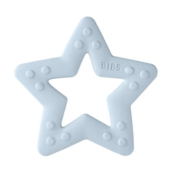 BIBS BABY BITIE ANNEAU DE DENTITION STAR BABY BLUE