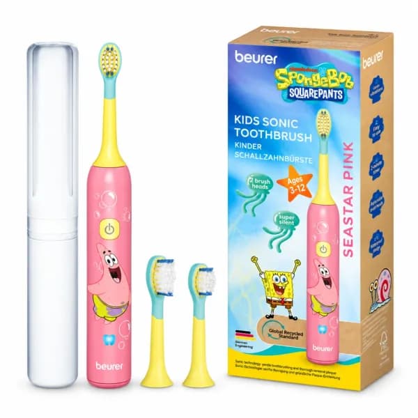 BEURER BROSSE À DENTS SONIQUE POUR ENFANT SPONGEBOB ROSE+3ANS