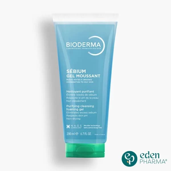 Bioderma Sebium Gel Moussant Purifiant Tube 200 ml