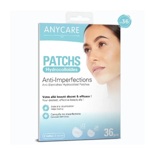 ANYCARE PATCHS HYDROCOLLOÏDES ANTI-IMPERFECTIONS 36 PCS