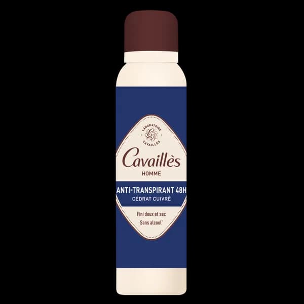 ROGE CAVAILLES DEO SPRAY HOMME ANTI TRANSPIRANT ANT-TRACES 48H CEDRAT CUIVRE 150ML