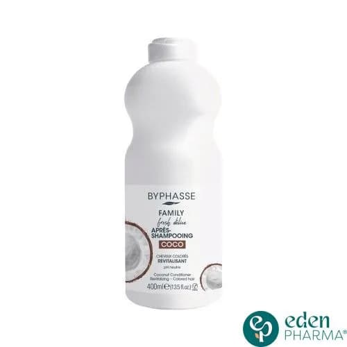 BYPHASSE FAMILY APRES SHAMPOOING COCO CHEVEUX COLORES 400ML