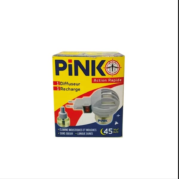 PINKO APPAREIL DIFFUSEUR + RECHARGE 35 ML ELIMINE MOUSTIQUES ET MOUCHES