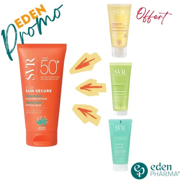 SVR Sun Secure Blur SPF50+ 50 ml + SVR Gel 50 ml Offert