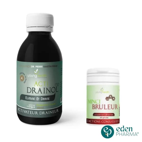 YOUNG HEALTH ACTI DRAINOL 300ML + MINCI BRULEUR -50%