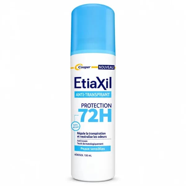 ETIAXIL DÉODORANT ANTI-TRANSPIRANT PROTECTION 72H PEAUX SENSIBLES 150 ML