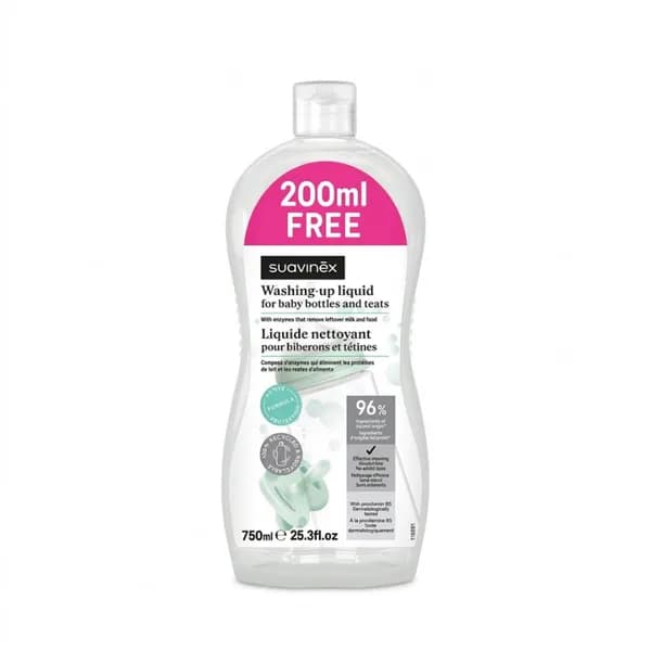 SUAVINEX GEL NETTOYANT POUR BIBERONS ET TETINES 750ML