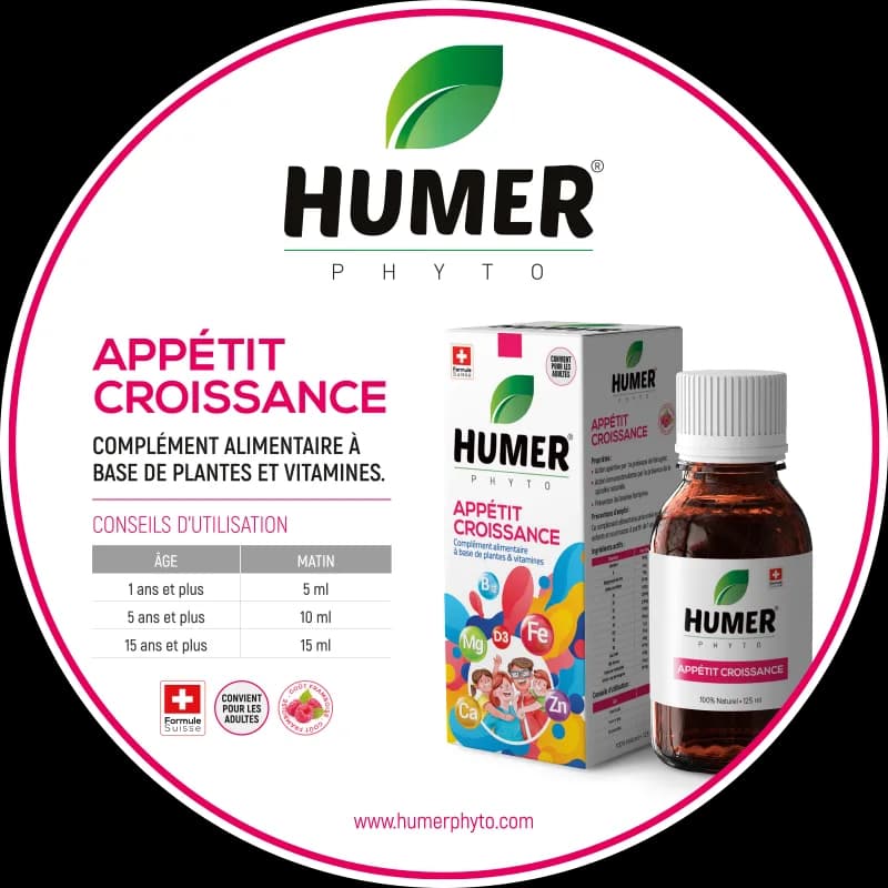Humer Phyto Appetit Croissance Sirop 125 ml
