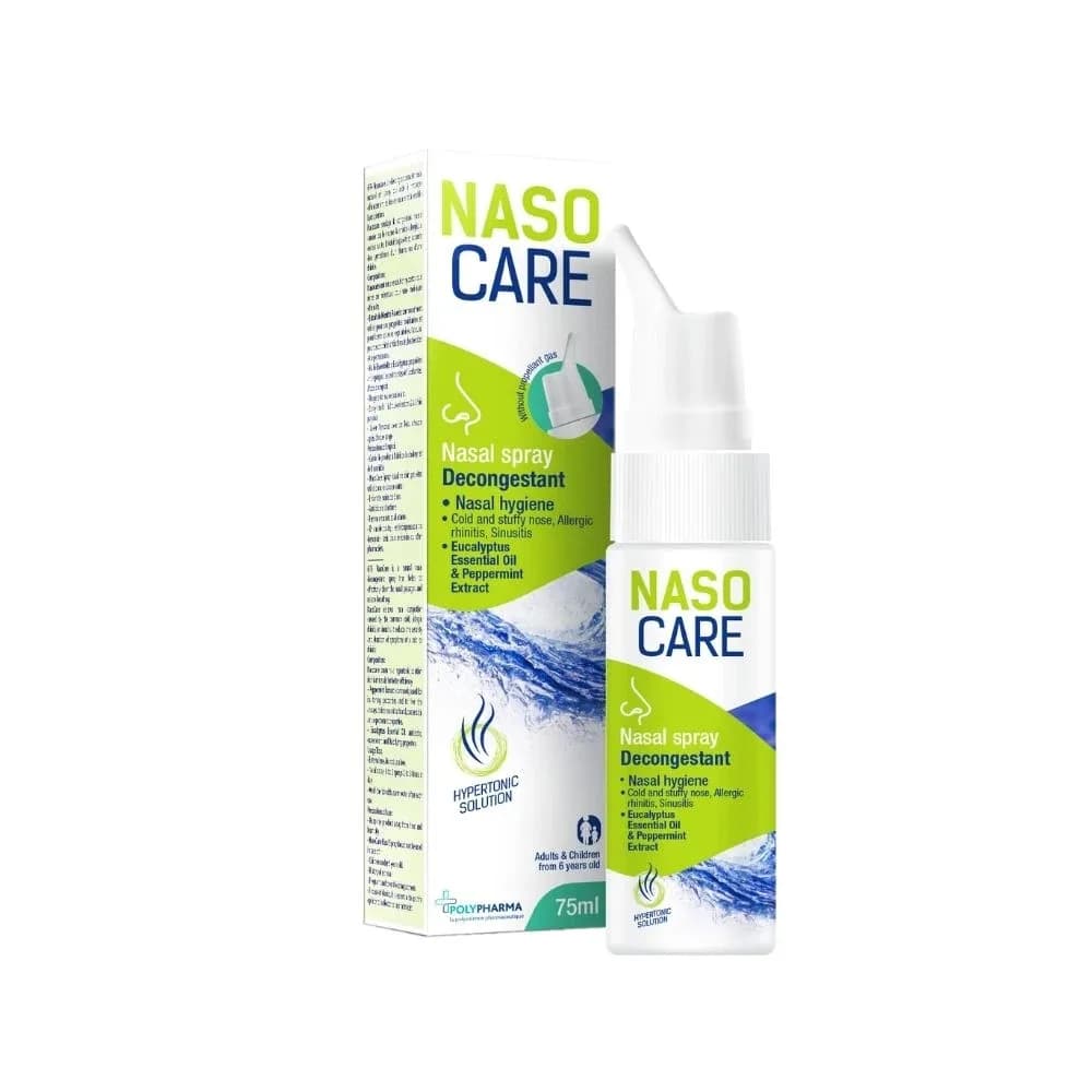 Polypharma Nasocare Hypertonique Eucalyptus Vert 75 ml