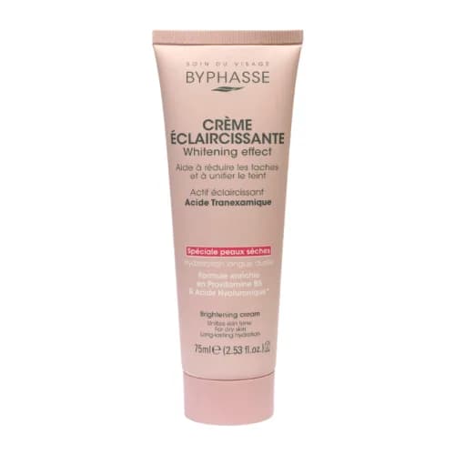 Byphasse Creme Visage Eclaircissante Whitening Effect Speciale Peaux Seches 75 ml