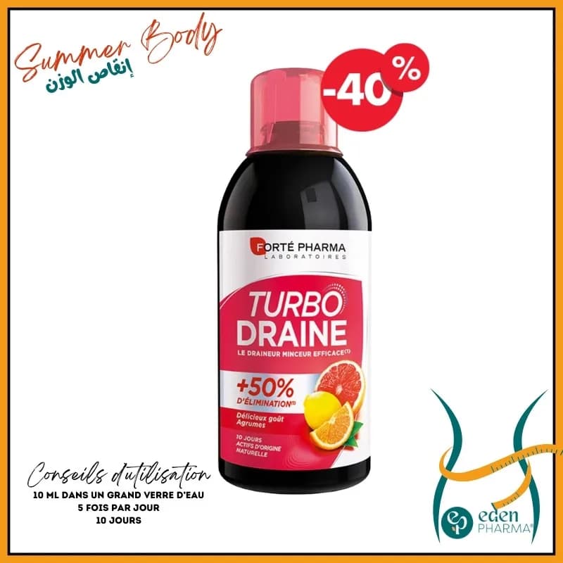 Forte Pharma Turbodraine Agrumes 500 ml -40%