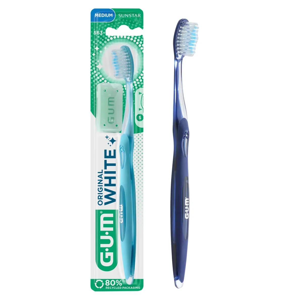Gum Brosse a Dents Original White Medium Compacte (563)