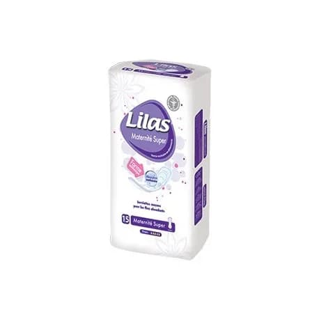 Lilas Serviettes Maternite Super Pharmacie 15 Pieces