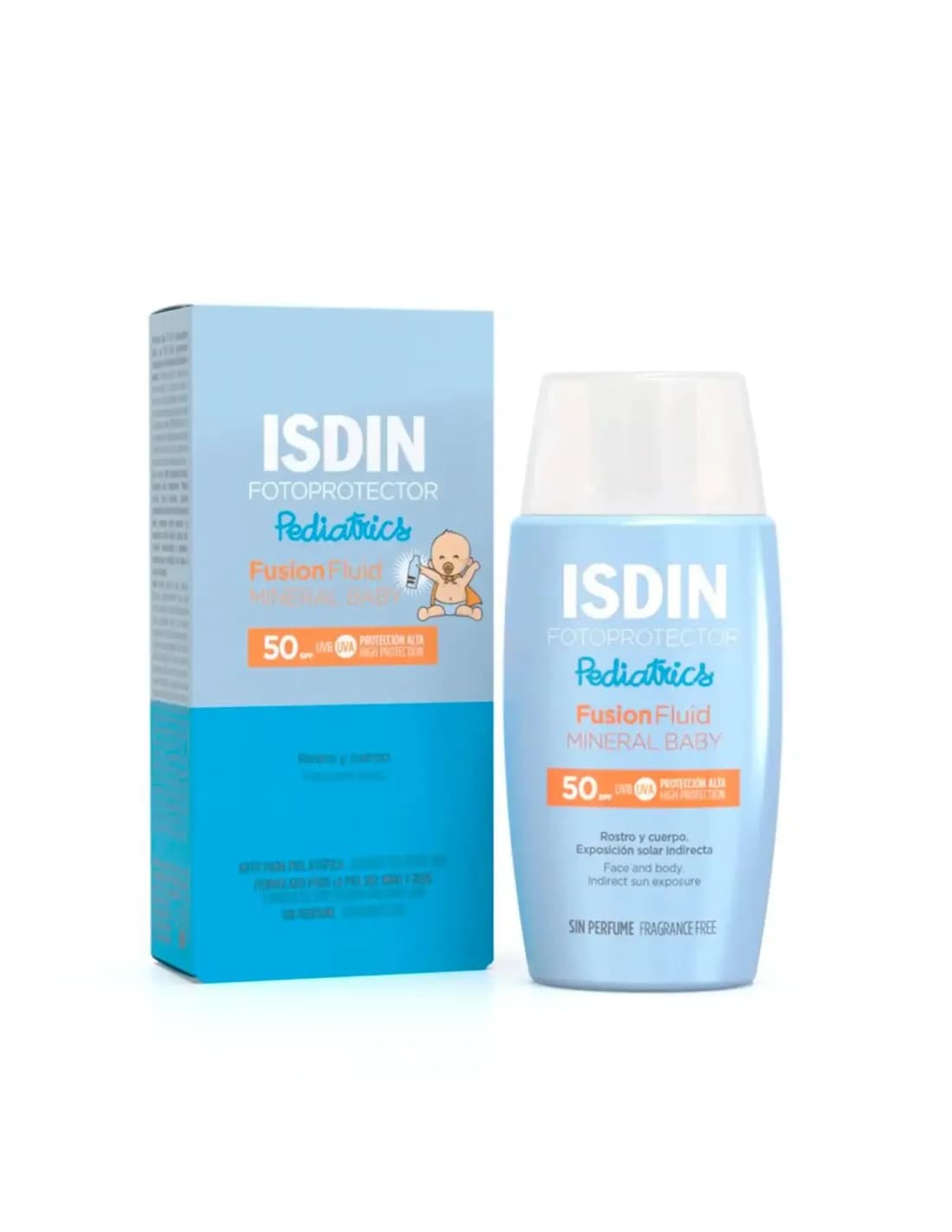 ISDIN Photoprotection Ecran Solaire Fusion Fluid Mineral Baby SPF50+ 50ml