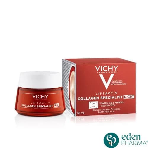 Vichy Liftactiv Collagen Specialist Creme de Nuit Anti Rides + Vitamine C 50 ml