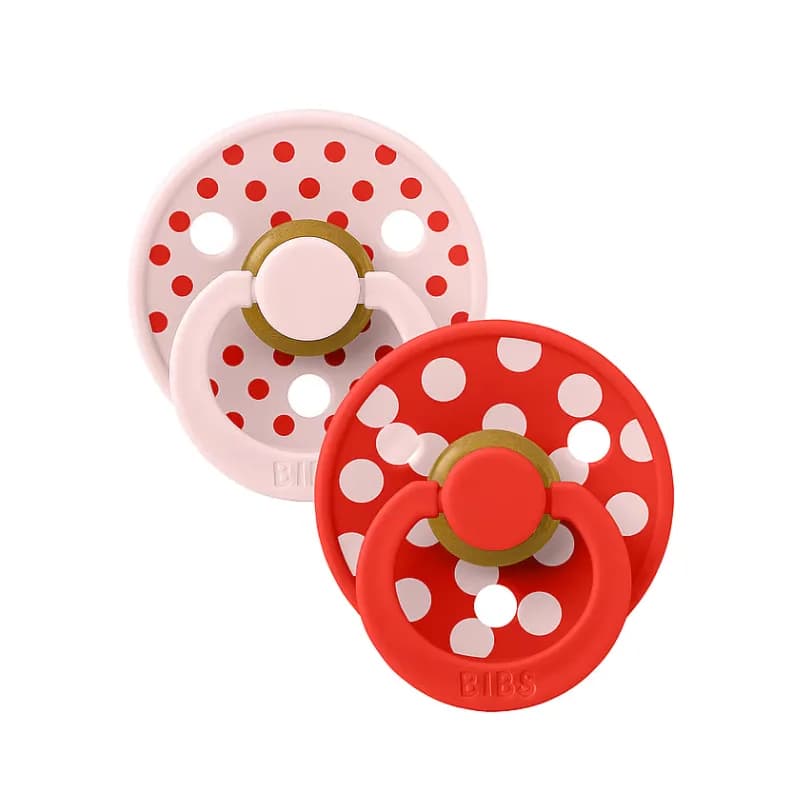 Bibs 02 Sucettes Colour Natural Rubber Blossom Candy Apple Size 2 6 m+