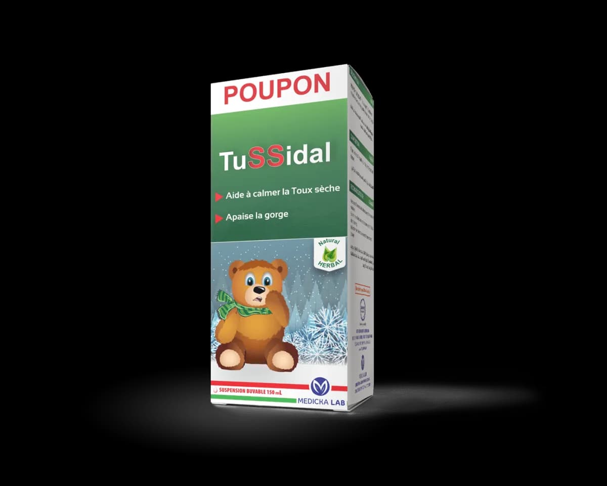 Poupon Tussidal Toux Sèche Sirop 150 ml