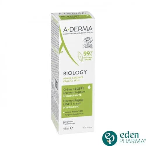 A-Derma Biology Creme Legere Hydratante Peaux Fragile 40 ml