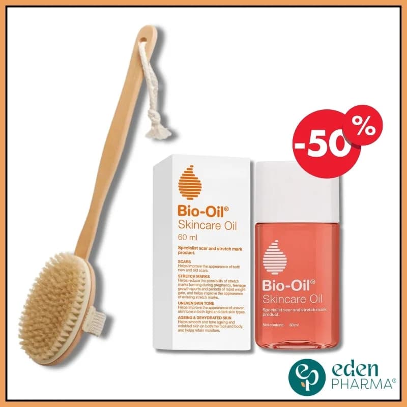 Pack Duo Anti-Cellulite Titania Brosse de Bain + Bio Oil 60 ml -50%