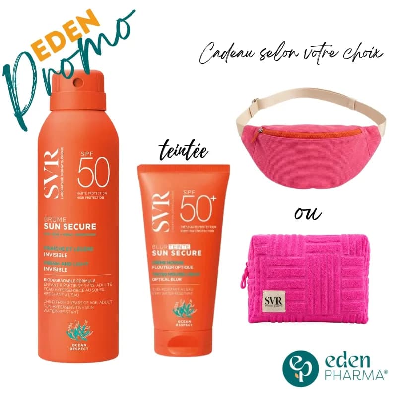 SVR PACK SOLAIRE SUN SECURE BLUR TEINTE + BRUME SPF50+ 200ML + CADEAU SELON VOTRE CHOIX