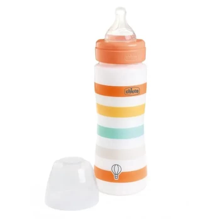 Chicco Biberon en Plastique Oranger 4 m+ 240 ml