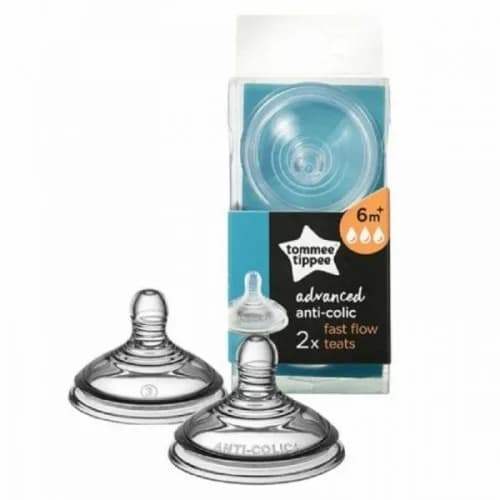 Tommee Tippee Advanced Anti-Colique 2 Tetines Debit Rapide 6 m+