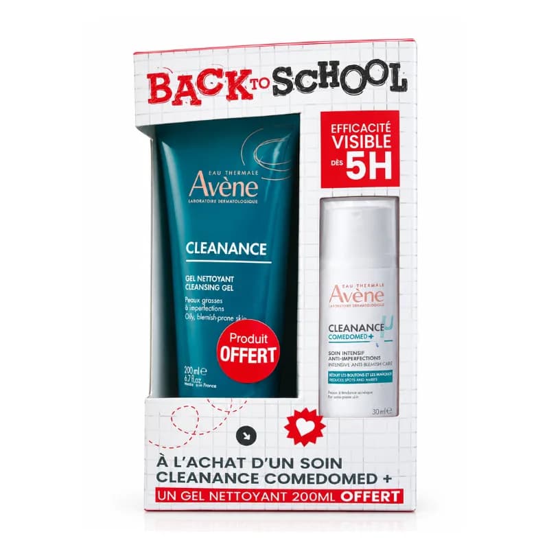 AVENE CLEANANCE COMEDOMED+ 30ML + GEL NETTOYANT CLEANANCE 200ML OFFERT