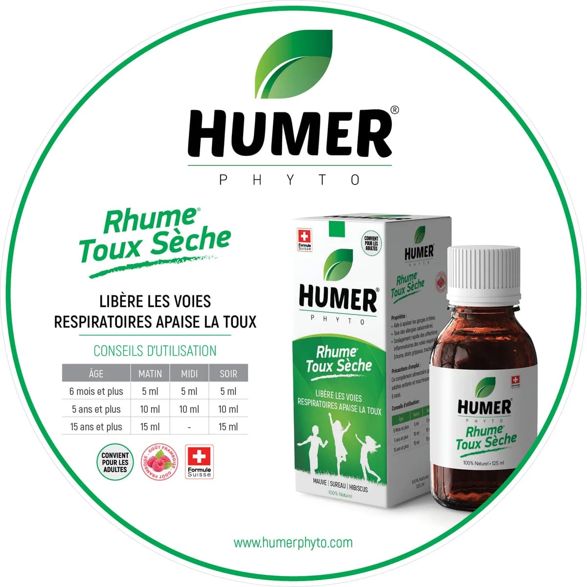 Humer Phyto Rhume / Toux Seche Sirop 125 ml