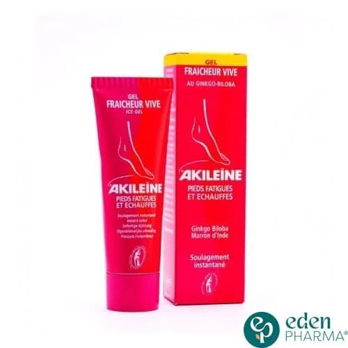 Akileine Gel Fraicheur Pieds Fatigues et Echauffes 75 ml