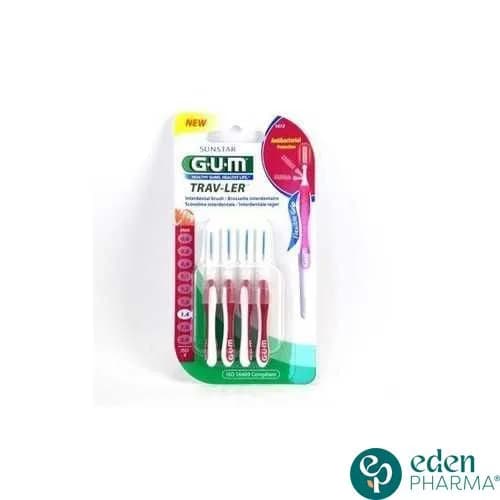 Gum Brossettes Traveler Fine Cylindrique,bte de 4 (1612)
