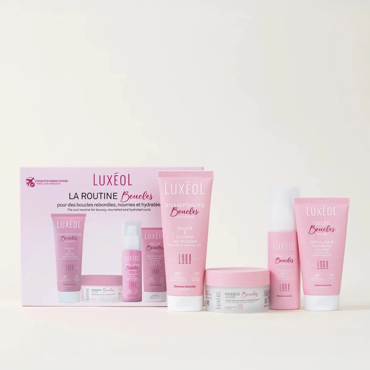 Luxeol Coffret Routine Boucles Format Voyage