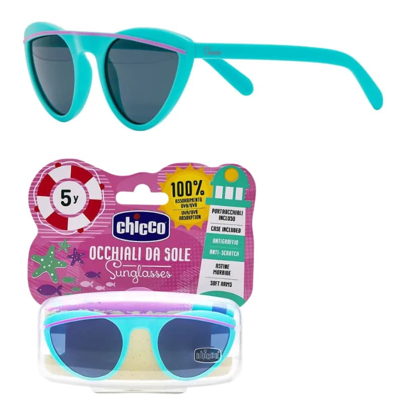 Chicco Lunettes de Soleil Fille Vert Deau 5 Ans+