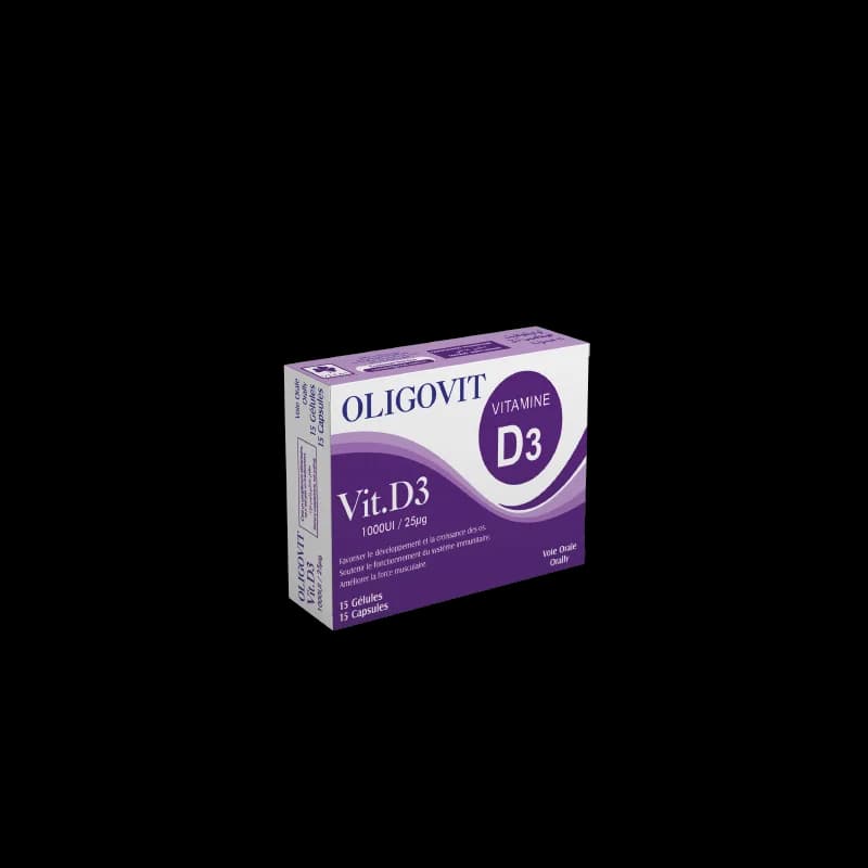 Vital Oligovit Vit D3 1000ui 15 Gelules