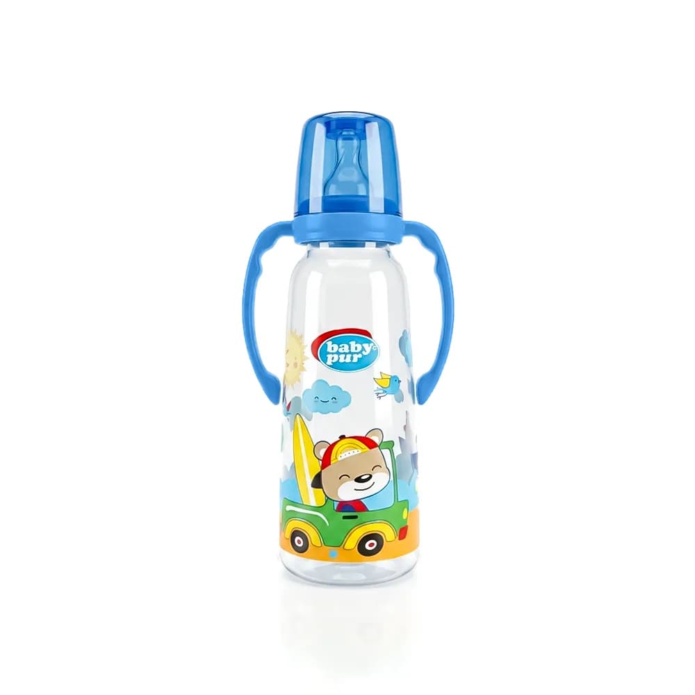 Baby Pur Biberon en Plastique Avec Anse 250 ml Ref 1104