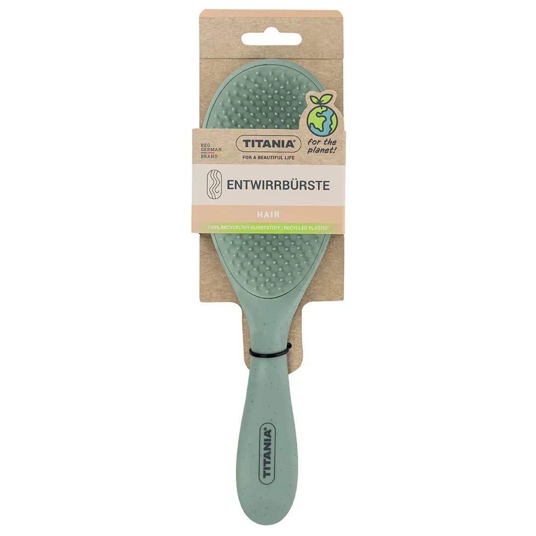 Titania Brosse à Démêler en Plastique Recyclé Collection Vert Doux 2883